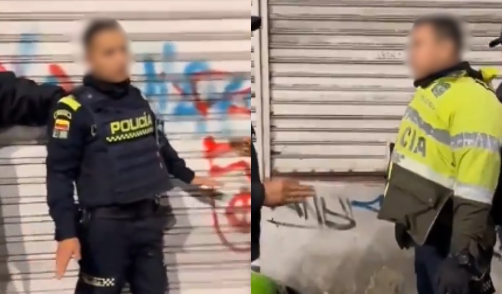 Capturan en flagrancia a 2 policías que estarían extorsionando a un conductor en Bogotá La víctima dio aviso al Gaula mientras los 2 policías presuntamente intentaban extorsionarlo exigiéndole la suma de 10 millones de pesos.