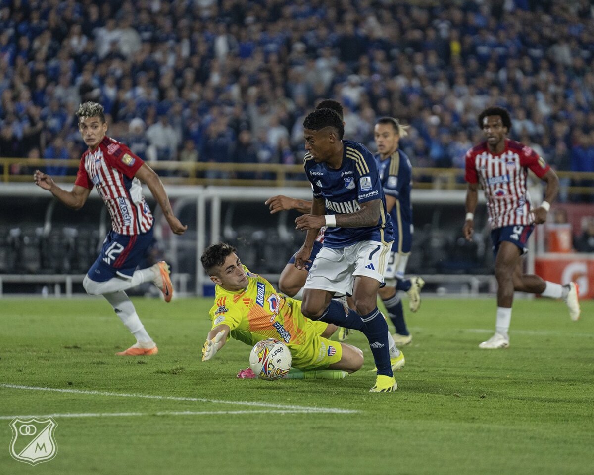 Millos ganó en casa y está entre los 8 Millonarios está haciendo la heroica en la Liga. El cuadro 'Embajador' sumó una nueva victoria, esta vez sobre el Junior (3-2), y se metió al grupo de los 8 primeros de la Liga. Está cerca de pasar a las finales.