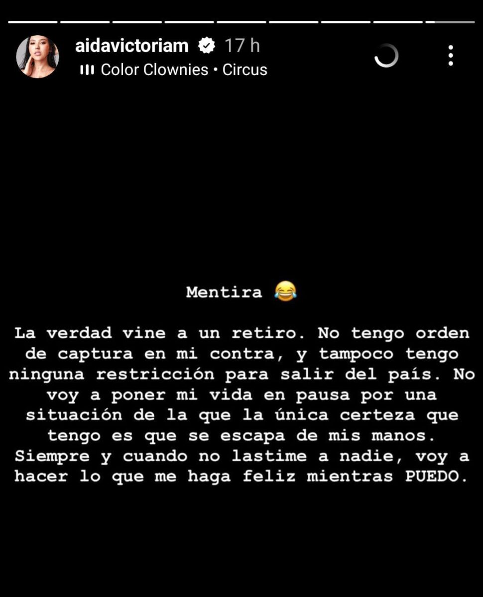 Aida Victoria Merlano salió del país 3 Aida Victoria Merlano salió del país Después de ser condenada a 13 años de prisión, Aida Victoria Merlano salió del país. Aunque muchos la criticaron, ella explicó sus razones.