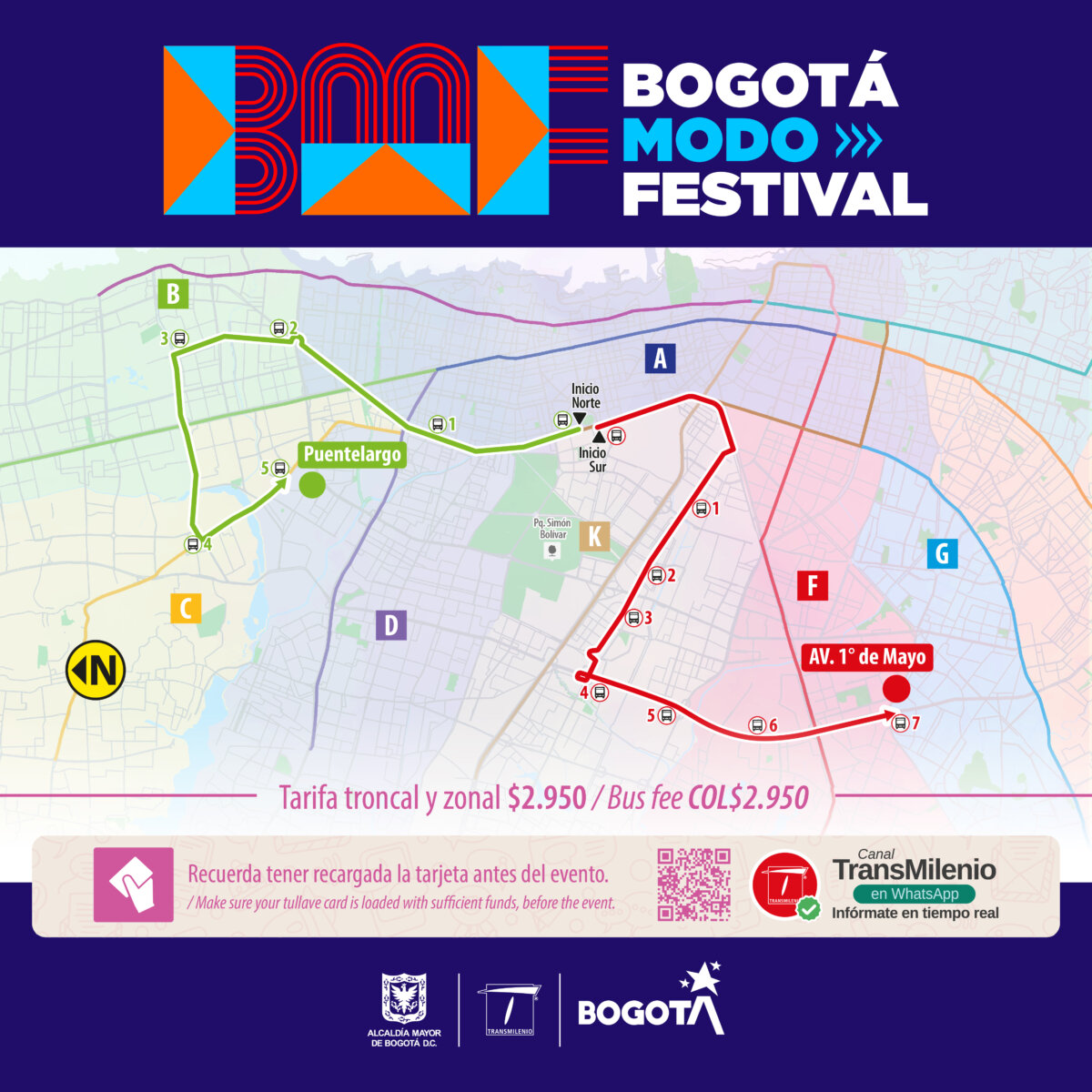TransMilenio modo Bichota: conoce las rutas habilitadas para este 5 y 6 de abril Súbete al 'Makinón', TransMilenio S.A. ofrece dos nuevas rutas zonales del SITP para los conciertos de Karol G que se realizarán este 5 y 6 de abril en el Campín.