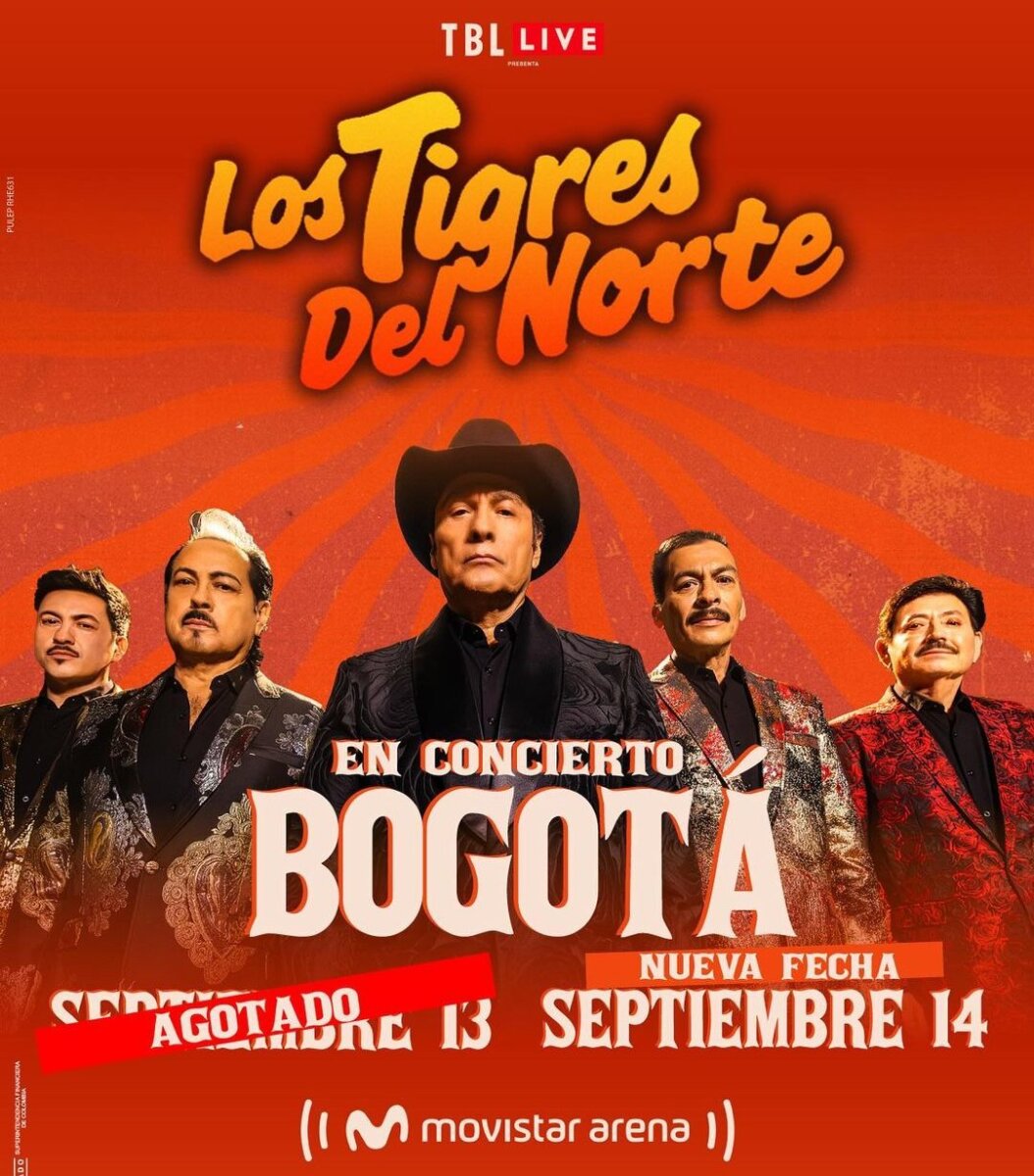 Los Tigres del Norte van por su segundo Movistar Arena 1 Los Tigres del Norte van por su segundo Movistar Arena La vigencia de Los Tigres del Norte quedó comprobada con la velocidad en que se agotó la boletería de su anunciado concierto en el Movistar Arena de Bogotá, por lo que se acaba de abrir una segunda fecha.