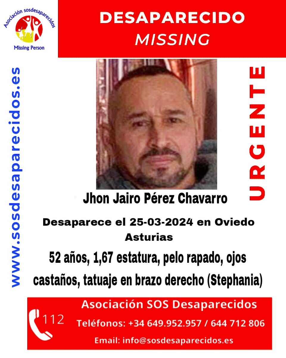Macabro: encuentran a colombiano enterrado en un jardín de España Luego de que se reportara su desaparición el pasado 25 de marzo del año en curso, Jhon Pérez fue hallado sin vida y enterrado en una finca de del municipio de Siero, en Asturias (España).