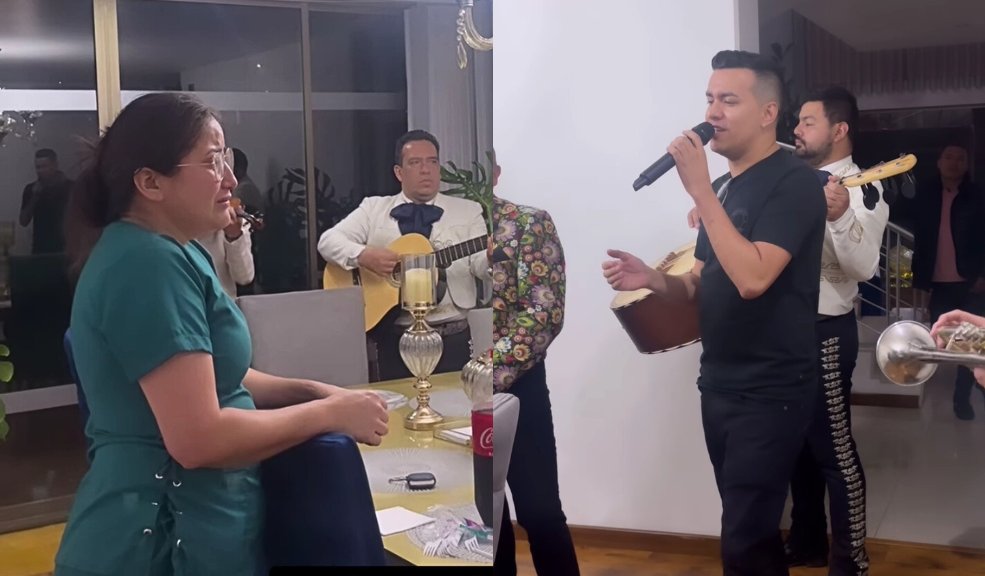 Yeison Jiménez le dio una serenata a su empleada del servicio A pesar de todos los compromisos que tiene como cantante, Yeison Jiménez no dejó pasar la importante fecha de su empleada y le dio una serenata que él mismo cantó.