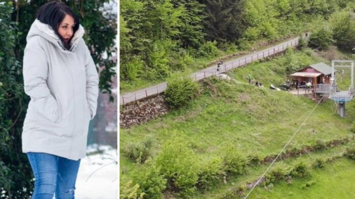 ¡Tragedia! Mujer cayó de una tirolesa a 40 metros de altura y sus nietas grabaron su muerte 1 ¡Tragedia! Mujer cayó de una tirolesa a 40 metros de altura y sus nietas grabaron su muerte Una actividad que prometía ser de diversión y emoción terminó en tragedia cuando Ghizlane Moutahir perdió la vida en un fatídico accidente mientras disfrutaba de una tirolina en compañía de su familia, incluidas sus nietas, quienes presenciaron el trágico suceso.