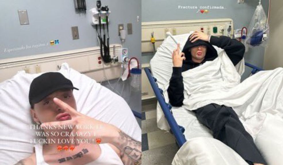 EN VIDEO: Peso Pluma se fracturó el pie en pleno concierto Peso Pluma sufrió una lesión cuando se presentaba en Nueva York. Aquí está el video.