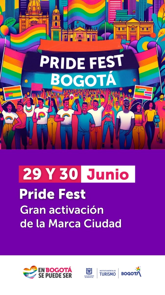 Esta es la programación para celebrar el Pride 2024 en Bogotá 5 Esta es la programación para celebrar el Pride 2024 en Bogotá Bogotá se prepara para el Bogotá Pride Fest 2024: ¡Celebrando la diversidad con orgullo y respeto! Esta es la programación: