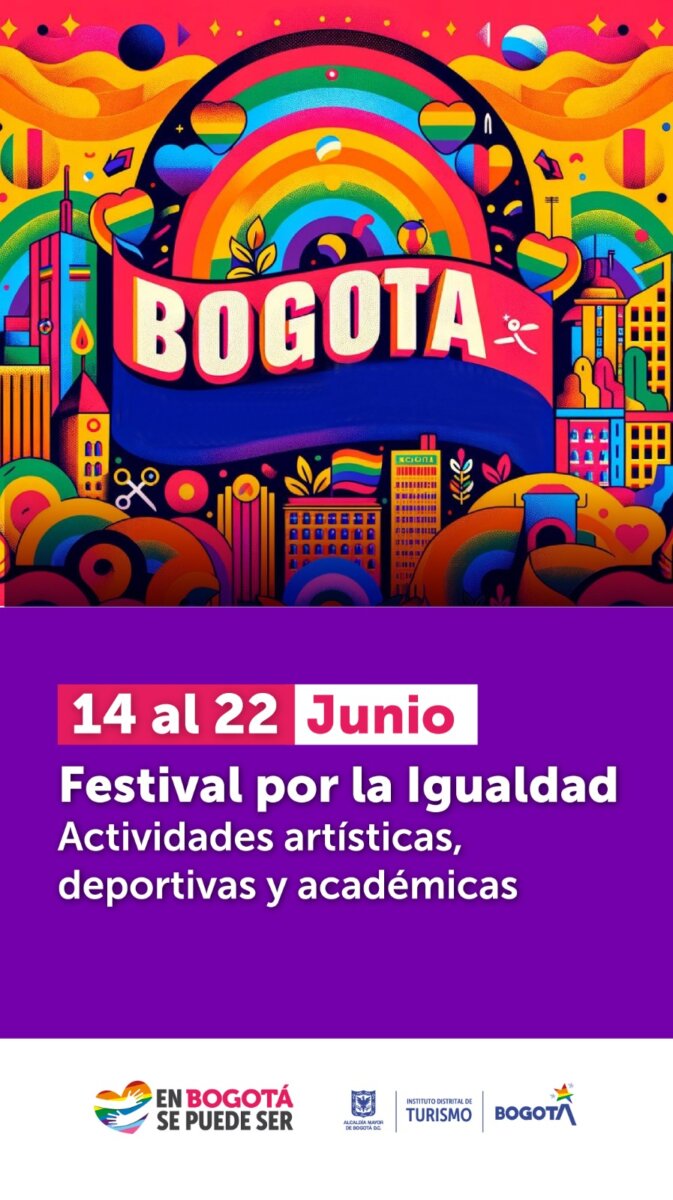 Esta es la programación para celebrar el Pride 2024 en Bogotá 1 Esta es la programación para celebrar el Pride 2024 en Bogotá Bogotá se prepara para el Bogotá Pride Fest 2024: ¡Celebrando la diversidad con orgullo y respeto! Esta es la programación: