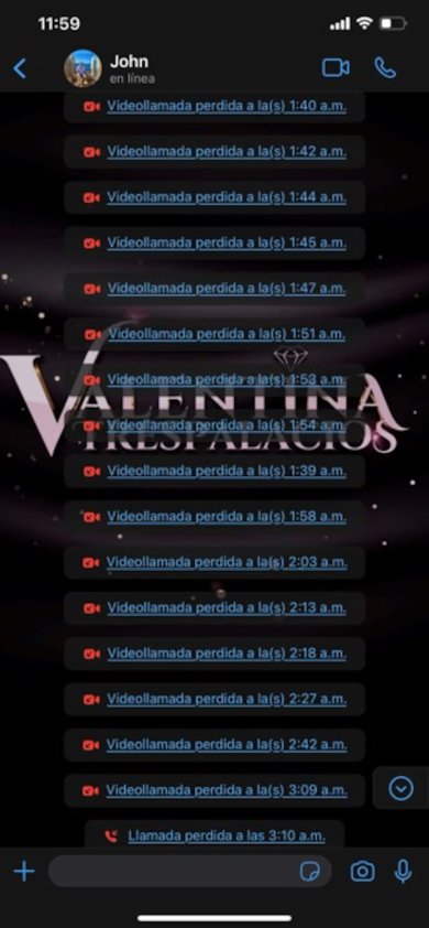 Revelan chats que evidencian las "reglas" que tenía que cumplir Valentina para estar con Poulos El libro 'Valentina, muerte y vida' reveló varias conversaciones que demuestran los maltratos que sufria Valentina durante su relación con John Poulos.