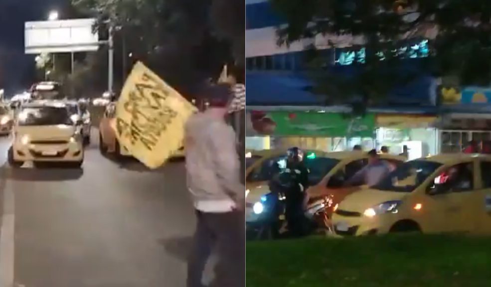 Atención: Taxistas bloquean la calle 26 y exigen diálogo con Galán 3 Atención: Taxistas bloquean la calle 26 y exigen diálogo con Galán A esta hora, el gremio de taxistas bloquea la Avenida el Dorado y activó un plan tortuga, exactamente en la calle 26 con carrera 103, en inmediaciones de la sede de la Aerocivil.