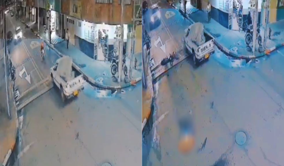 EN VIDEO: Impactante choque entre un motociclista y una camioneta en el sur de Bogotá 2 EN VIDEO: Impactante choque entre un motociclista y una camioneta en el sur de Bogotá Una imprudencia causó que el motociclista saliera disparado hacia el asfalto y quedara gravemente herido.