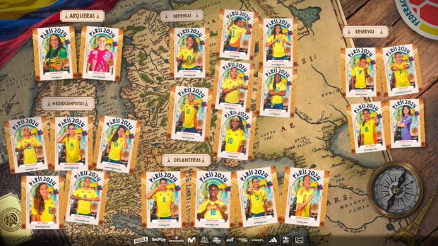 Estas son las jugadoras de la Selección Colombia que estarán en los Juegos Olímpicos 1 Estas son las jugadoras de la Selección Colombia que estarán en los Juegos Olímpicos Serán 18 jugadoras y 4 suplentes las que representarán al país en los Juegos Olímpicos 2024.