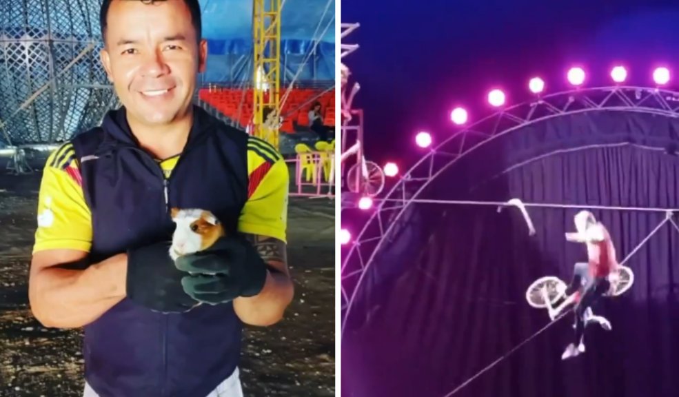 Momento en el que acróbata colombiano muere tras caer de la cuerda floja en Rusia Tras la muerte del acróbata, el Comité de Investigación de Rusia ha iniciado una investigación para determinar si el circo cumplía con las medidas de seguridad adecuadas.