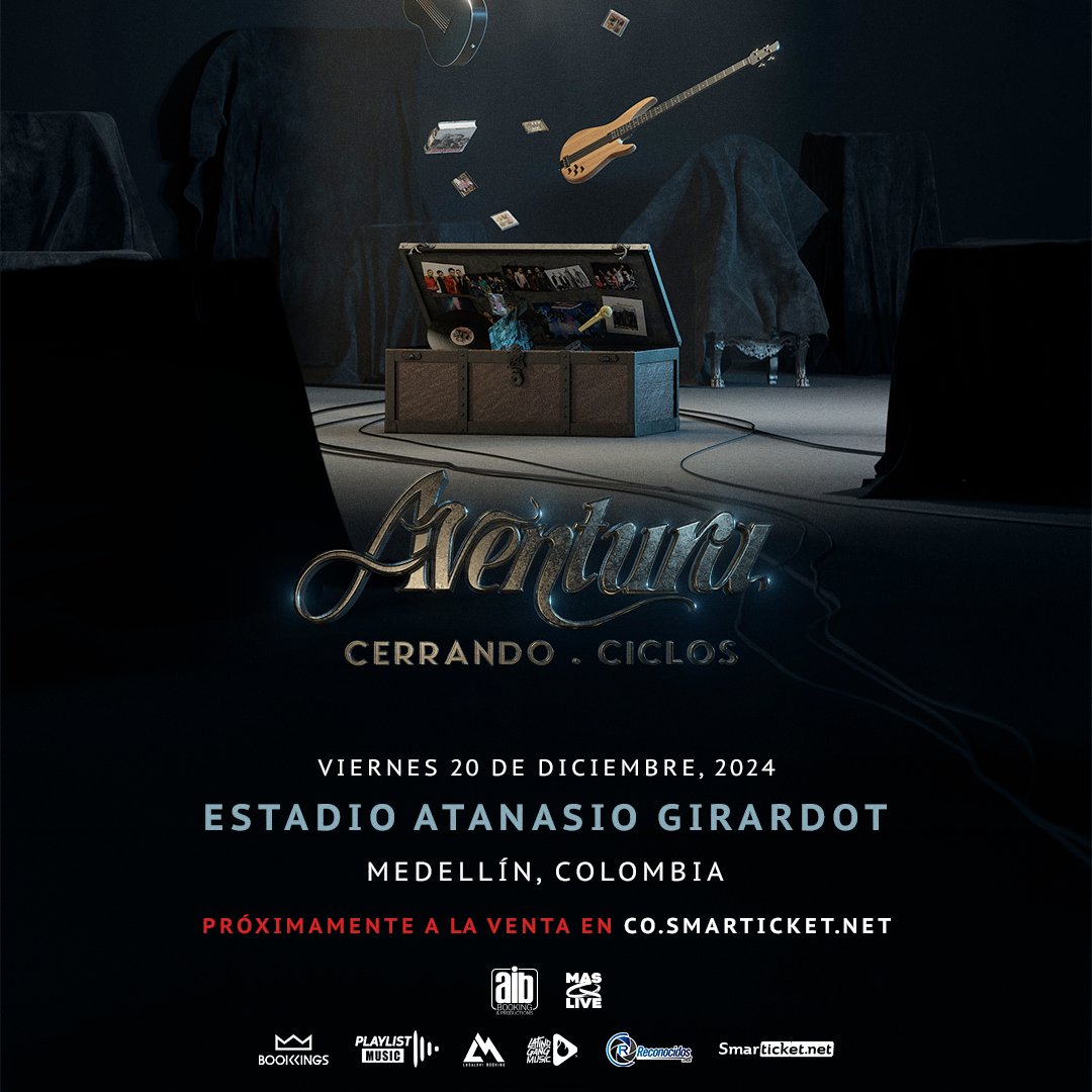 Aventura anuncia su gira de despedida ‘Cerrando Ciclos’ en Colombia 1 Aventura anuncia su gira de despedida ‘Cerrando Ciclos’ en Colombia El grupo Aventura, conocido por sus icónicos éxitos de bachata, anunció su gira de despedida titulada 'Cerrando Ciclos', con Colombia como una de las paradas oficiales.