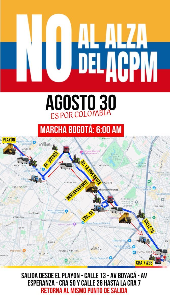 Estos son los puntos de concentración para la movilización de camioneros 1 camioneros