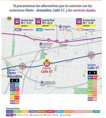 ¡Cierre de estación Calle 63! TransMilenio te prepara para el cambio por la Primera Línea del Metro 1 ¡Cierre de estación Calle 63! TransMilenio te prepara para el cambio por la Primera Línea del Metro Si usted usa frecuentemente la estación de TransMilenio Calle 63, ponga mucho cuidado porque desde el próximo 31 de agosto la estación deja de funcionar por las obras de la Primera Línea del Metro de Bogotá. Pero tranquilo, no se estrese porque el Sistema organizó toda una serie de alternativas para que no se quede varado.