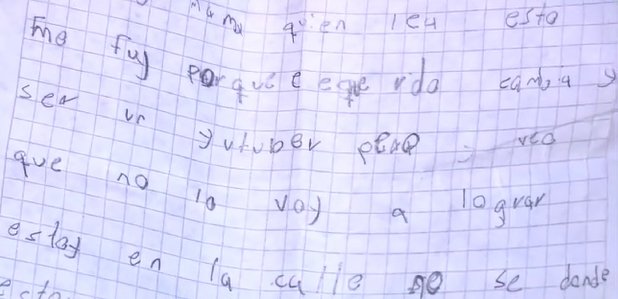 Buscan a niño en Kennedy: dejó una carta diciendo que quería ser "youtuber" 1 Buscan a niño en Kennedy: dejó una carta diciendo que quería ser "youtuber" En medio de gran angustia y preocupación se encuentran los familiares del menor David Rueda, un niño de 9 años que fue visto por última vez la tarde de este lunes, cuando salió en bicicleta de su casa ubicada en el sector de La Floresta Sur, en Kennedy.