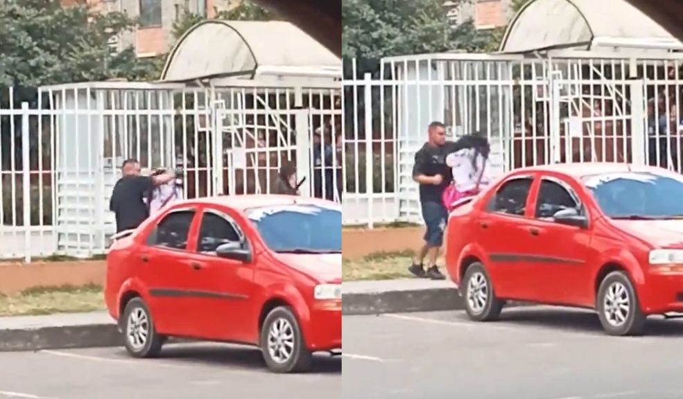 EN VIDEO: Hombre golpeó a su pareja y destruyó un carro en medio de un ataque de celos en Engativá 1 EN VIDEO: Hombre golpeó a su pareja y destruyó un carro en medio de un ataque de celos en Engativá Ante la mirada de varios estudiantes, un agresivo hombre golpeó a su pareja sentimental y destruyó el carro en el que se movilizaban, con la excusa de que ella le había sido infiel.