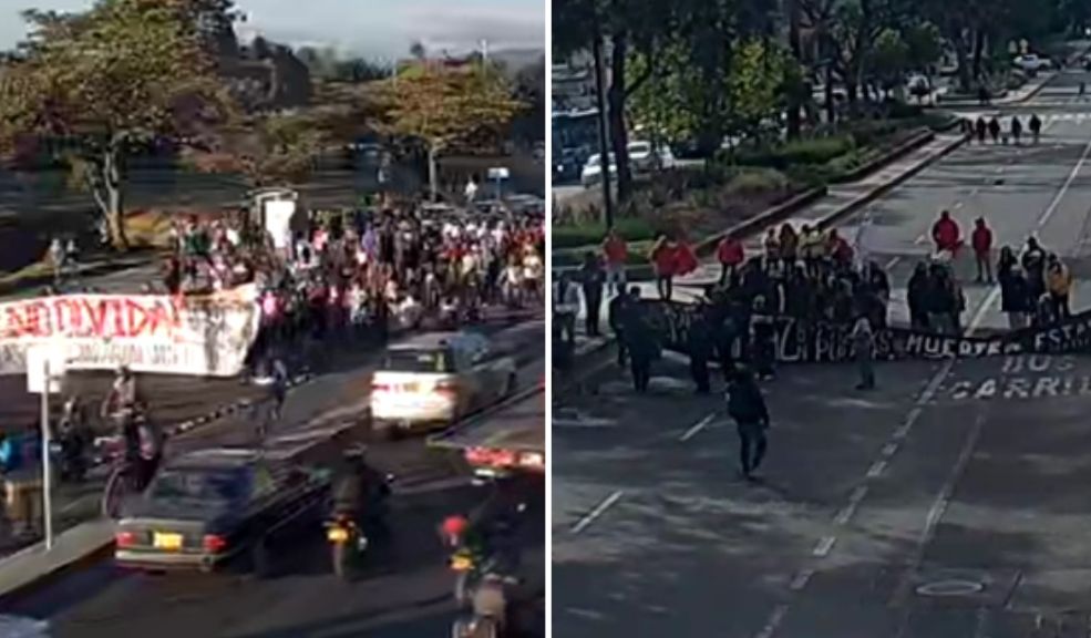 Manifestaciones afectaron la movilidad en varios puntos de Bogotá 9 Manifestaciones afectaron la movilidad en varios puntos de Bogotá En la tarde de este 9 de septiembre se registraron manifestaciones en más de 2 puntos en la ciudad de Bogotá.