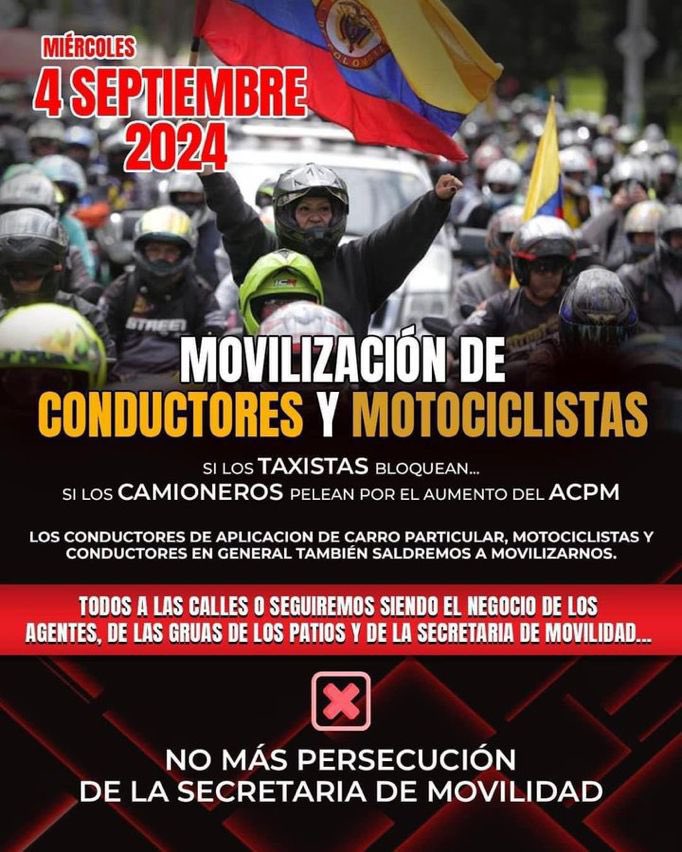 Motociclistas anuncian que se unirán al paro de camioneros este miércoles 1 Motociclistas anuncian que se unirán al paro de camioneros este miércoles Se agudiza la crisis de movilidad en Bogotá, pues los motociclistas y conductores de carros particulares anunciaron que se unirán al paro de camioneros.