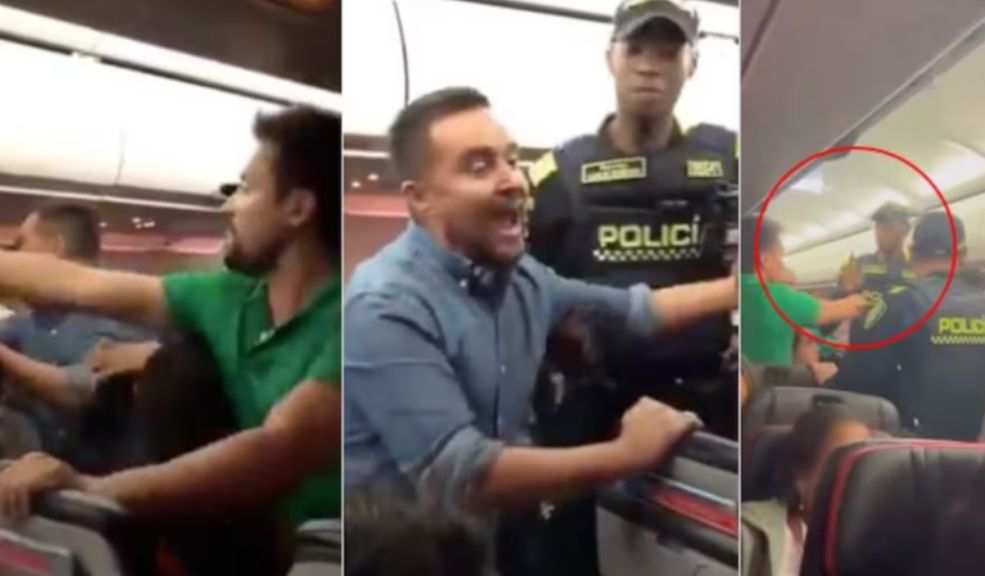 Imputaron a pasajeros que agredieron a policías en un avión en el aeropuerto El Dorado 9 Imputaron a pasajeros que agredieron a policías en un avión en el aeropuerto El Dorado Los hechos ocurrieron el pasado jueves 20 de junio durante un vuelo que cubría la ruta Bogotá-Cali, en el que los procesados, aparentemente en estado de embriaguez, provocaron alteraciones al interior del avión.