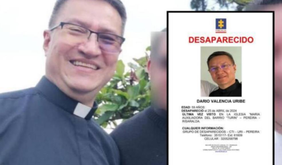 Encontraron los restos del sacerdote que llevaba 5 meses desaparecido 9 Encontraron los restos del sacerdote que llevaba 5 meses desaparecido Nos solidarizamos con la familia del padre Darío Valencia Uribe. En un operativo del CTI y la Policía, en la vereda La Cascada, Belalcázar, Caldas, se exhumó un cuerpo que podría ser el del sacerdote. Estamos atentos al avance de la investigación. #Justicia #Paz