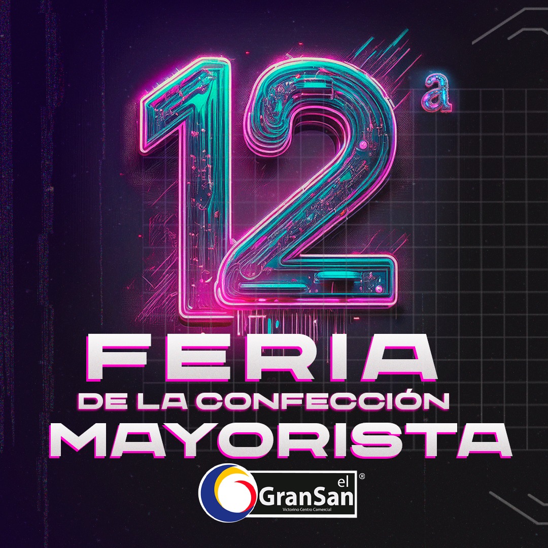 Arrancó la 12ª feria de confección mayorista del GRANSAN 1 Arrancó la 12ª feria de confección mayorista del GRANSAN Del 16 al 19 de octubre, la ciudad será el epicentro de la moda colombiana con la celebración de la 12ª Feria de la Confección Mayorista, conocida como Nueva Generación GranSan.