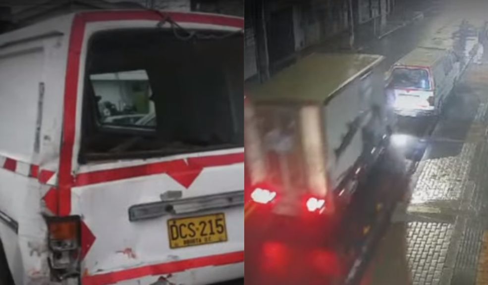 Conductor de furgón estrelló una camioneta en Antonio Nariño y huyó del lugar Un nuevo accidente de tránsito se registró en la localidad de Antonio Nariño. En esta ocasión, el conductor que provocó el choque no quiso hacerse responsable de los daños causados y se dio a la fuga.