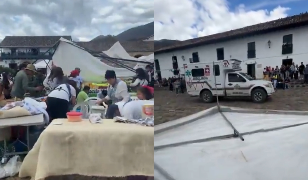 EN VIDEO: Fuerte vendaval dejó varios heridos en Villa de Leyva 1 EN VIDEO: Fuerte vendaval dejó varios heridos en Villa de Leyva Una tranquila tarde de sábado se convirtió en una pesadilla para los ciudadanos que vivieron un fuerte vendaval en Villa de Leyva. Aquí los videos.