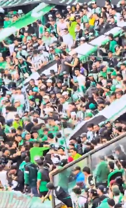 Hincha de Nacional cayó desde la tribuna en medio de disturbios en El Campín 1 Hincha de Nacional cayó desde la tribuna en medio de disturbios en El Campín Así fue el enfrentamiento entre hinchas que provocó un grave accidente en El Campín, pues un hombre cayó al vacío desde la tribuna.