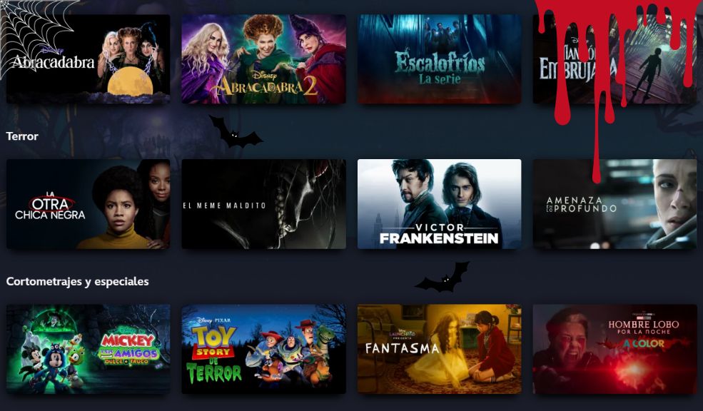 Prepárate para una maratón de sustos con Disney+: Este es su catálogo de Halloween 3 Prepárate para una maratón de sustos con Disney+: Este es su catálogo de Halloween Durante todo el mes, la plataforma de streaming ofrece una selección de nuevas producciones de misterio y suspenso, que incluyen desde series de alto impacto hasta películas escalofriantes.