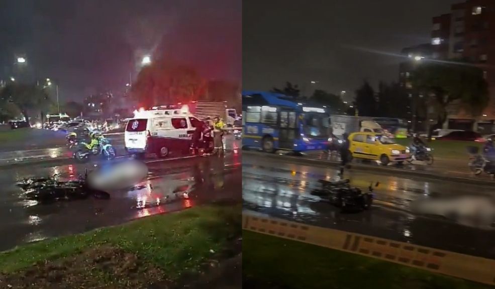 Jornada fatal de accidentes en Bogotá: van 4 muertos en menos de 24 horas Desde la tarde del 31 de octubre y en lo que va del 1 de noviembre, se han registrado cuatro accidentes de tránsito fatales en diferentes puntos de Bogotá. Todas las víctimas son motociclistas.