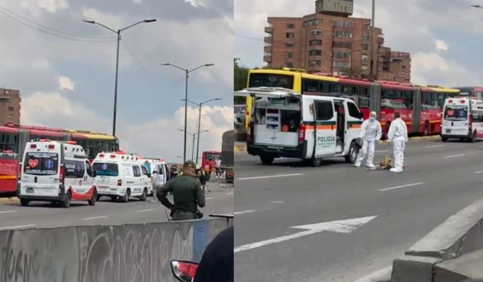 Fatal accidente entre un camión y dos motociclistas en la Avenida NQS 1 Fatal accidente entre un camión y dos motociclistas en la Avenida NQS Hay una gran congestión en la avenida NQS con calle 25 debido a un accidente de tránsito que dejó sin vida a dos motociclistas.