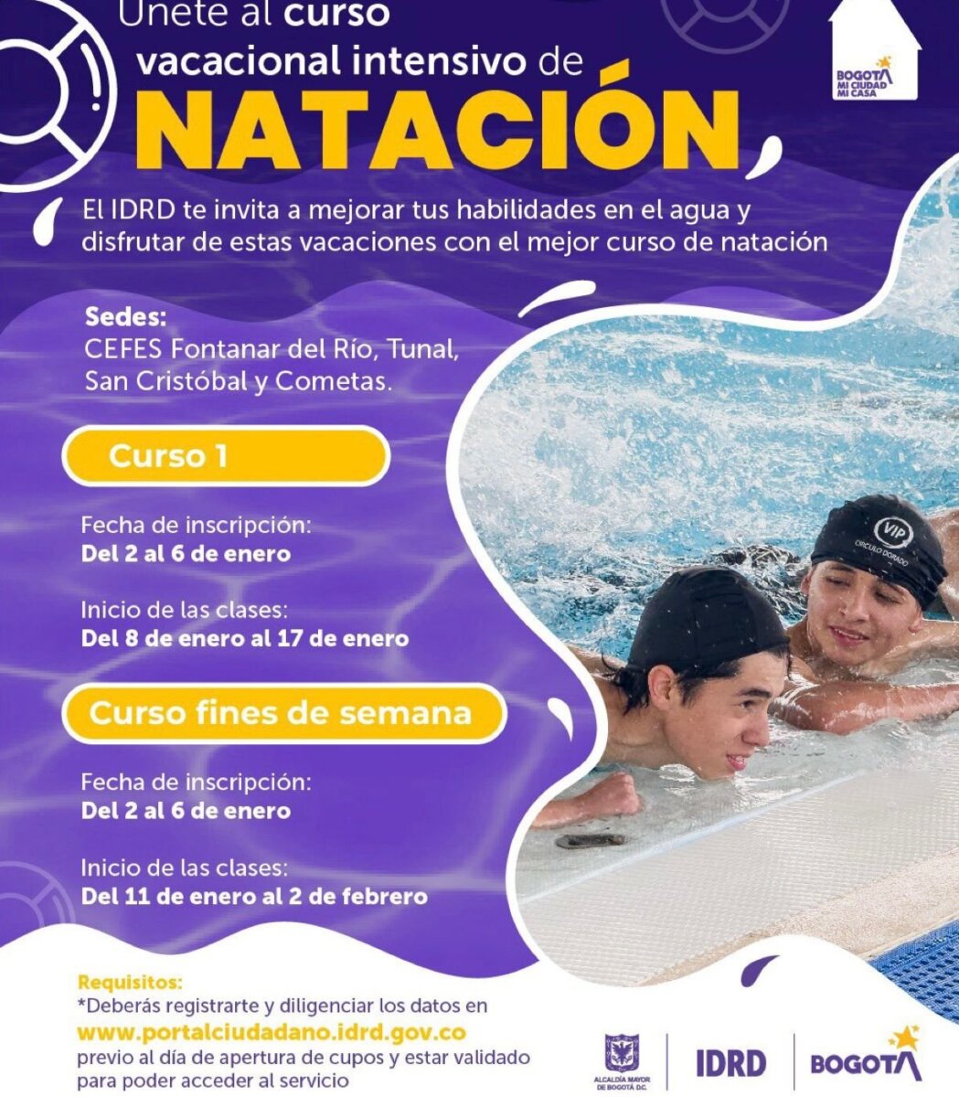 cursos natacion bogota
