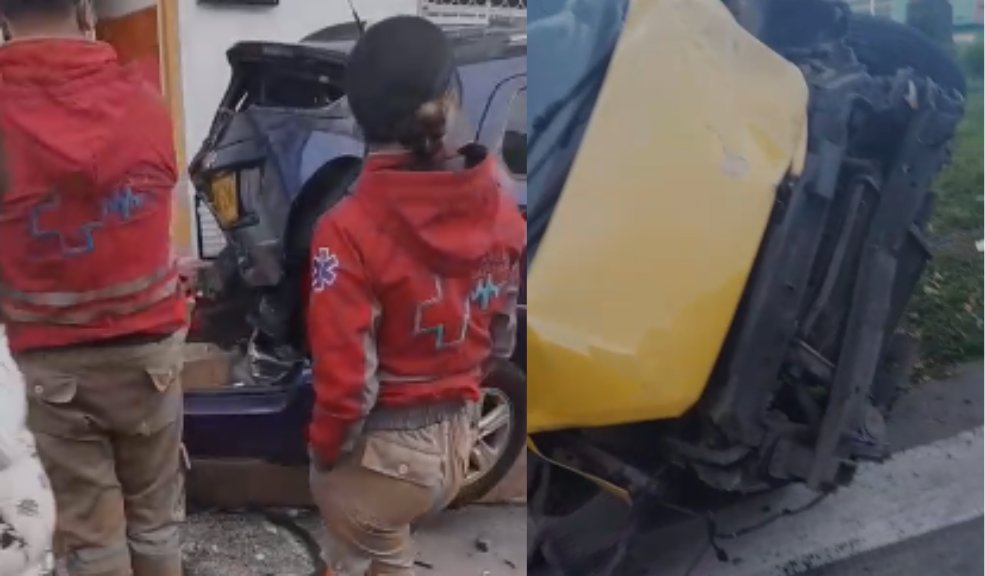 Accidente múltiple en Santa Rita Sur deja 4 vehículos afectados Grave accidente múltiple en San Cristóbal: taxi sin frenos desata choque en cadena. Cuatro vehículos afectados y un herido grave.
