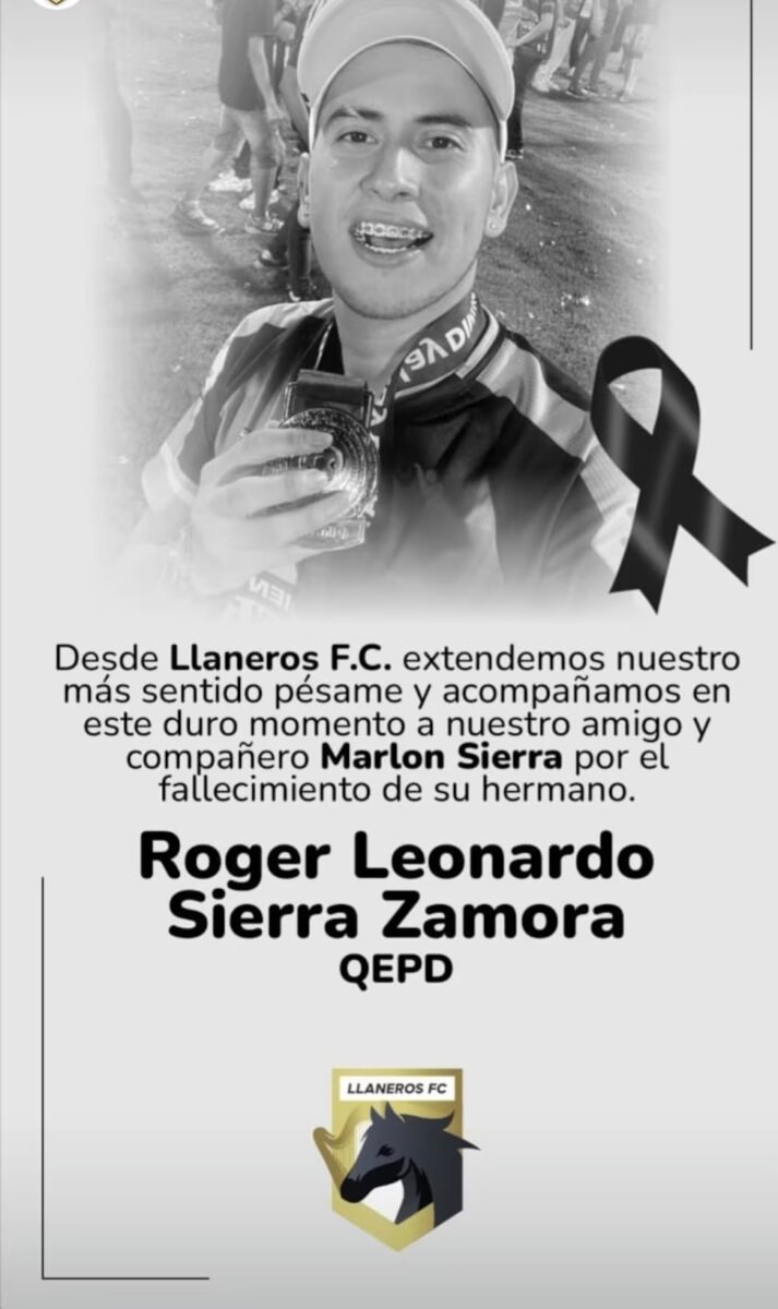 Asesinan a hermano de futbolista de Llaneros FC 1 Asesinan a hermano de futbolista de Llaneros FC Asesinan a hermano de jugador de Llaneros FC cuando defendía a una mujer de robo.