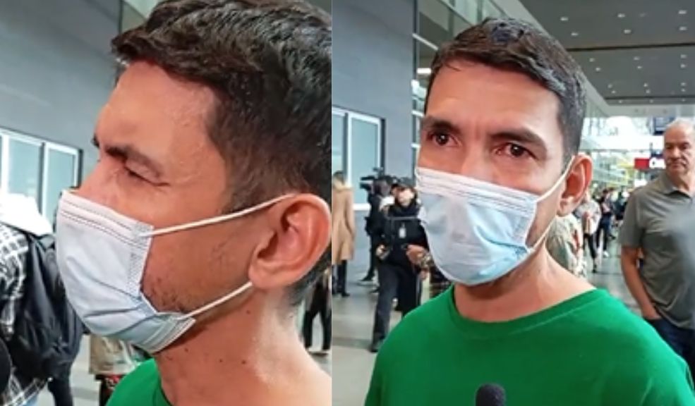 "Estábamos encadenados": duro relato de migrante colombiano que aterrizó en Bogotá 2 "Estábamos encadenados": duro relato de migrante colombiano que aterrizó en Bogotá En medio del llanto, el colombiano contó que fue tratado como un delincuente en Estados Unidos y que se encontraba encadenado.