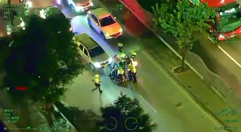 Persecución a ladrón en Bogotá: Policía utilizó hasta un helicóptero para capturarlo 1 persecusión