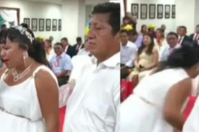 EN VIDEO: “No acepto”, la historia de la mujer que huyó de su matrimonio y se volvió viral Al parecer, la novia recibió una amenaza momentos antes de la ceremonia que hizo que se asustara y huyera del lugar.