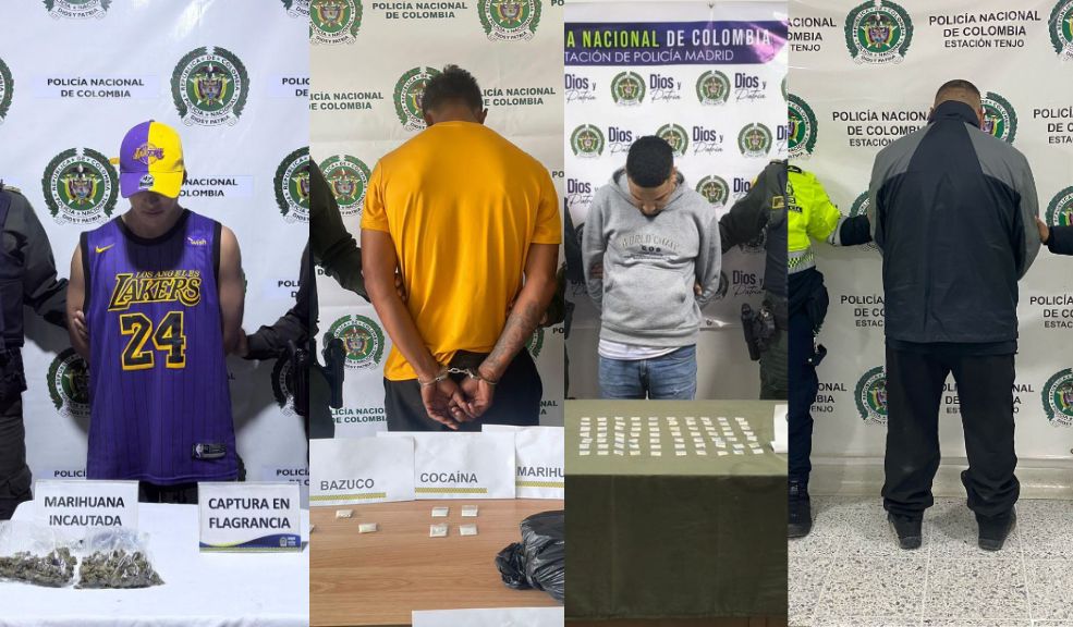 Operativos en la Sabana de Bogotá dejan varias capturas e incautaciones de droga Los operativos se llevaron a cabo en diferentes municipios de Cundinamarca.