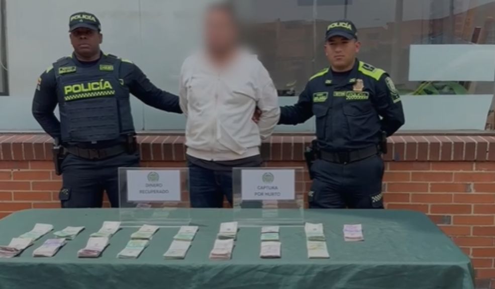 Capturan a sujeto que intentó robarle $33 millones a un ciudadano en Bosa El delincuente intentó huir en un taxi.