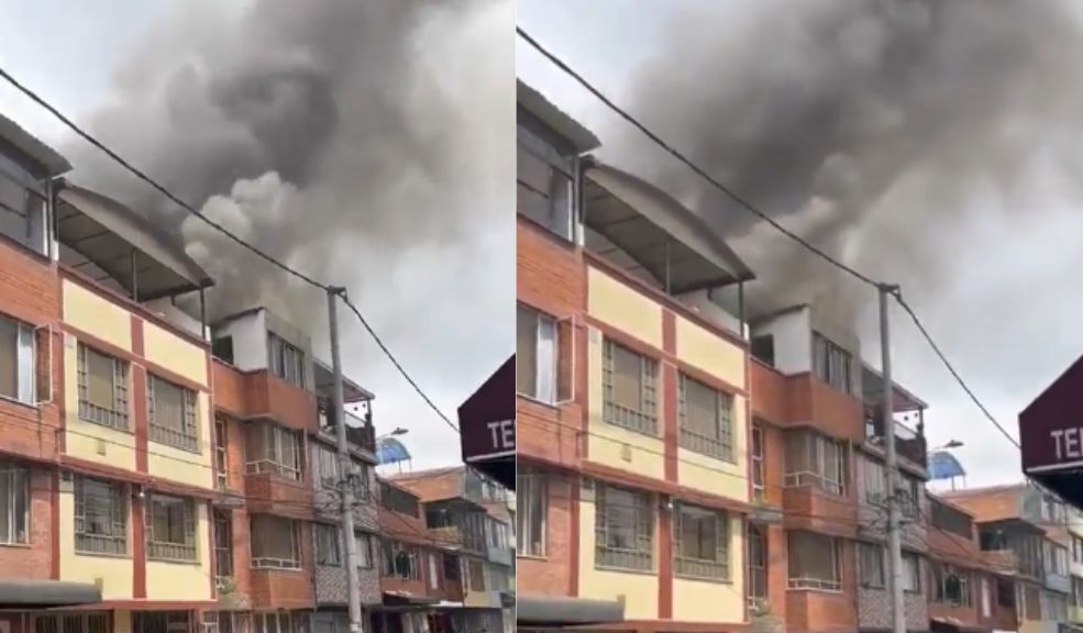 A esta hora se registra fuerte incendio en Suba Los bomberos se encuentran atendiendo la emergencia.