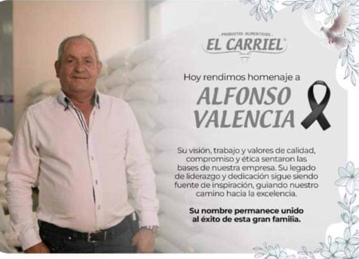 Envían a la cárcel a 2 hombres señalados de asesinar al dueño de Arepas El Carriel y a su mayordomo 2 Envían a la cárcel a 2 hombres señalados de asesinar al dueño de Arepas El Carriel y a su mayordomo Uno de los capturados era empleado del empresario Luis Alfonso Valencia, propietario de Arepas El Carriel.