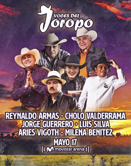 Bogotá se prepara para 'Voces del Joropo': un Homenaje al folclor llanero 1 Bogotá se prepara para 'Voces del Joropo': un Homenaje al folclor llanero 'Voces del Joropo' llegará al Movistar Arena. Le contamos cuándo será el concierto y en dónde adquirir las entradas. Lea los detalles.