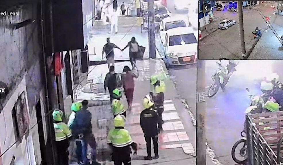 EN VIDEO: Así fue la captura de un hombre que portaba una granada en Santa Fe