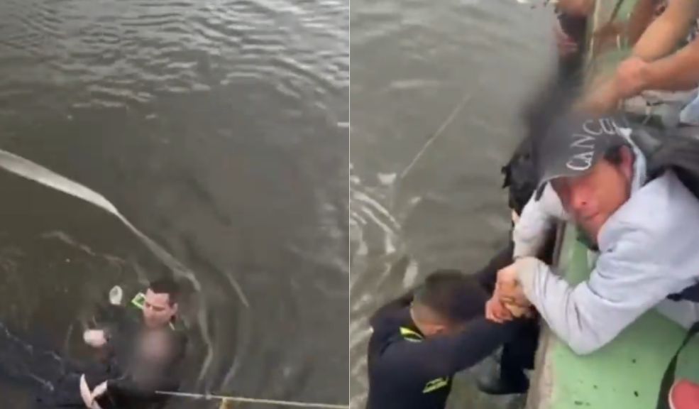 EN VIDEO: Autoridades rescataron a una mujer que cayó en el humedal Juan Amarillo, en Suba Policía llevó a cabo el rescate de una mujer que cayó en el humedal Juan Amarillo. Así fue el operativo.