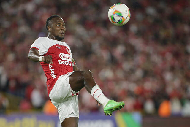 Hugo Rodallega es el goleador de Santa Fe este semestre con 6 anotaciones