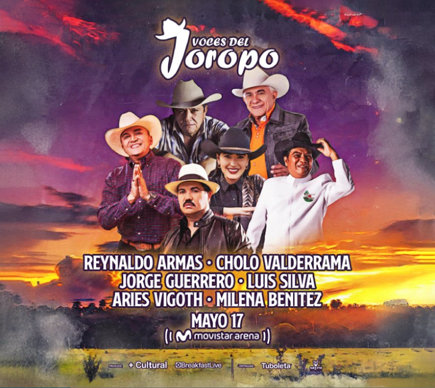 Los mejores artistas del joropo se presentarán en Bogotá Bogotá será escenario de Voces del Joropo, un evento que reunirá a los más grandes exponentes de la música llanera el próximo 17 de mayo.