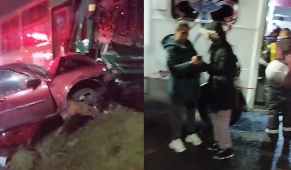San Cristóbal: vehículo chocó violentamente contra alimentador 1 San Cristóbal: vehículo chocó violentamente contra alimentador Cuatro heridos tras choque deja accidente entre carro y bus en la localidad de San Cristóbal. Entre las víctimas hay dos menores de edad