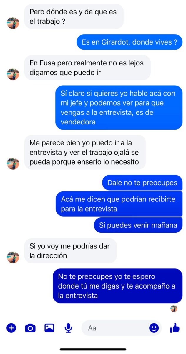 Desarticulan banda que secuestraba y abusaba de sus víctimas en Cundinamarca 3 Desarticulan banda que secuestraba y abusaba de sus víctimas en Cundinamarca Los delincuentes engañaban a sus víctimas, principalmente a mujeres, mediante falsas ofertas de empleo publicadas en redes sociales.