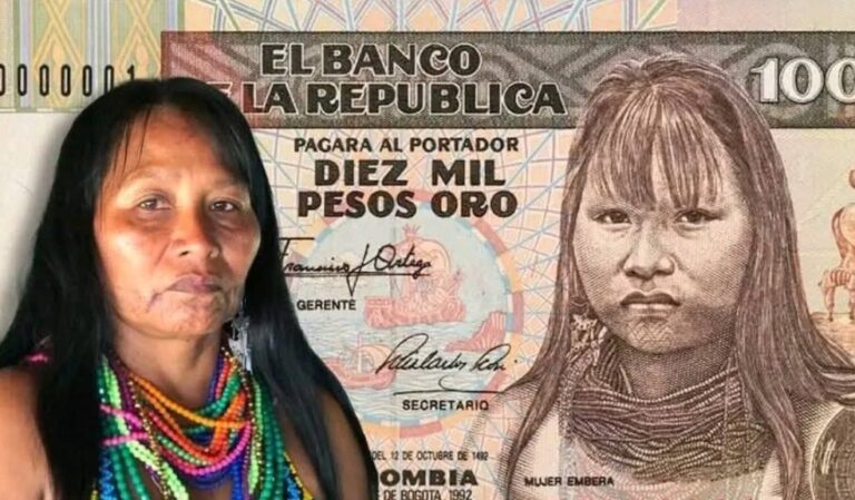 Mujer indígena demandó al Banco de la República por uso de su imagen el billete de $ 10.000